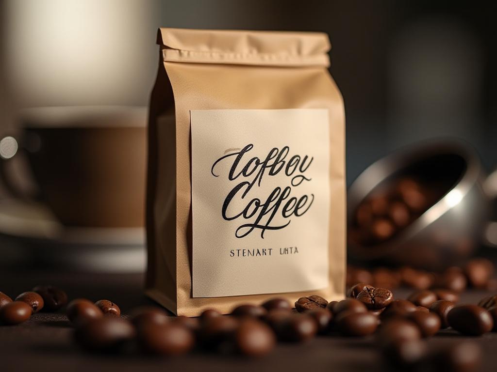 Etiquetas caligráficas para cafetería artesanal