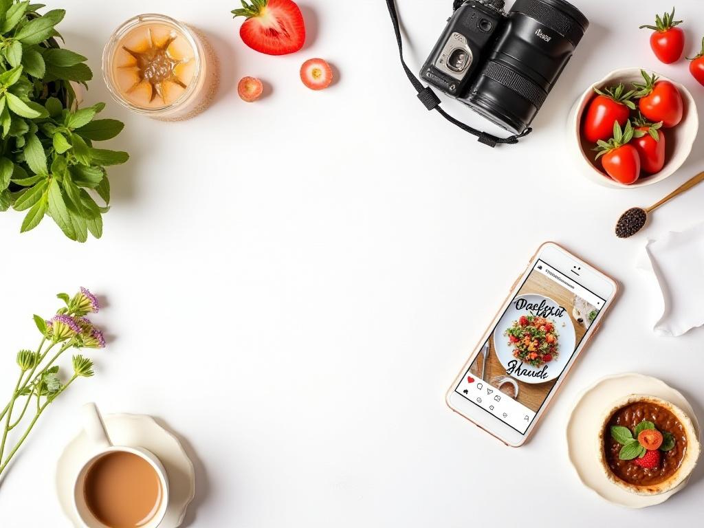 Diseño gráfico caligráfico para blogueros de comida y redes sociales